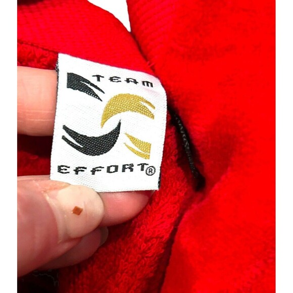 Red Nebraska Cornhuskers Tri-Fold Golf Towel With Hook Team Effort Face Club - Picture 4 of 6